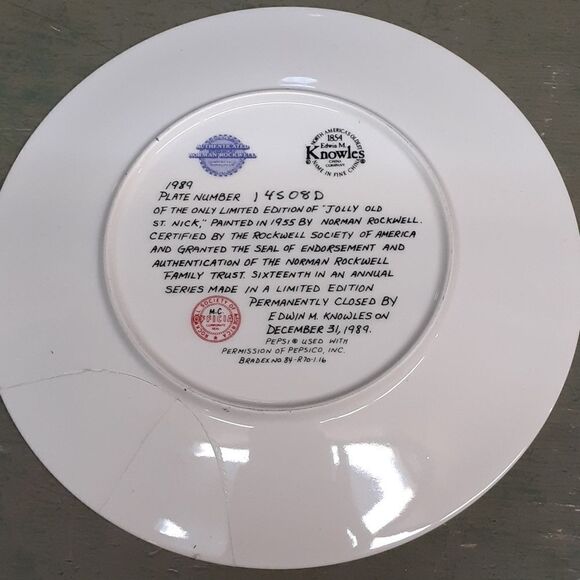 Norman Rockwell Deer Santy Plates, Pepsi Santa, Jolly old St.Nick, Snow Queen - Picture 6 of 11